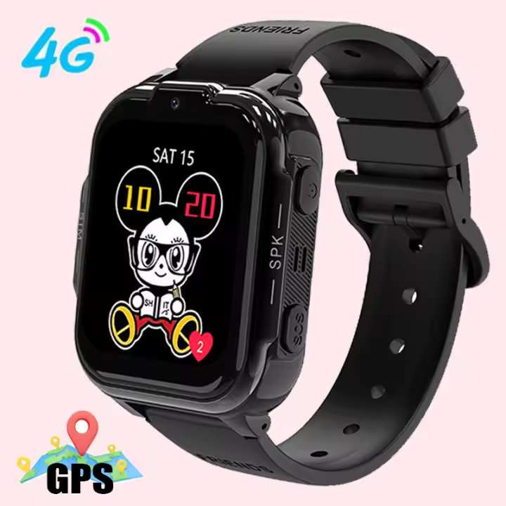 Reloj inteligente 4G con SIM para niños, dispositivo con GPS, seguimiento LBS, resistente al agua, pantalla HD de localización e historia, videollamada, cámara SOS, novedad de 2024 - 1
