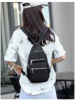 Fengdong-Mochila pequeña para hombre, mini bolso cruzado deportivo, bolsa de pecho unisex, bolsa de nailon impermeable - details 20