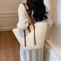 Bolso de Tela Grande Capacidad Cadena de Cierre Kiss Lock Estilo Duradero y Elegante para Uso Diario Bolso de Playa Contraste - details 4