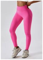 Pantalones de Yoga sin costuras para mujer, mallas Push Up de cintura alta, ajustados, de secado rápido, elásticos, para entrenamiento - details 8