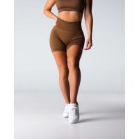 Nylon de poliéster catiónico de estilo europeo y americanoABPantalones cortos de Yoga sin costuras de flor oscura con elevación de cadera grande de hilo de alta elasticidad pantalones de Fitness - details 7