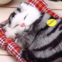 Juguetes de peluche de simulación de animales para niños, muñeco de felpa para dormir, gatos con sonido, decoraciones de juguete, regalo de cumpleaños para niños - details 7