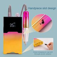 Lima eléctrica portátil E inalámbrica para manicura y pedicura, máquina profesional personalizada de 35000 RPM, recargable, para salón de belleza - details 11
