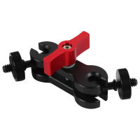 Adaptador de montaje de brazo mágico de trípode, aleación de aluminio, cabezal de bola Dual multifunción, Zapata caliente, 1/4 pulgadas, accesorio de cámara DSLR para Monitor - details 4