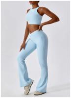Sujetadores deportivos para mujer, ropa interior de alta intensidad para gimnasio, correr, Yoga, hermosa espalda seca, a prueba de golpes, sujetador de entrenamiento de canalé, Fitness sin costuras - details 13