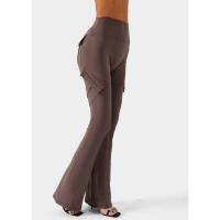 Pantalones de Pierna Ancha 2025 Ajuste Perfecto, Sensación de Desnudez, Alto Talle, Etiqueta Micro para Yoga y Trabajo - details 13