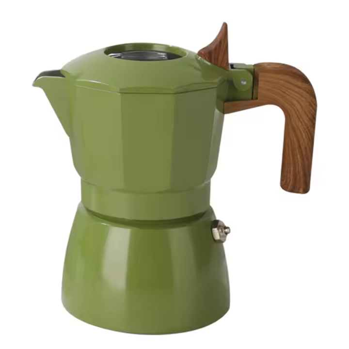Stovetop-cafetera de Espresso y cafetera italiana clásica, cafetera Moka, cafetera de moda de estilo antiguo - 1
