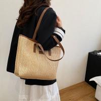 Elegante bolso de paja tejido de verano, bolso de hombro de paja informal bohemio, bolso de mano de playa de ocio para damas/niñas - details 8