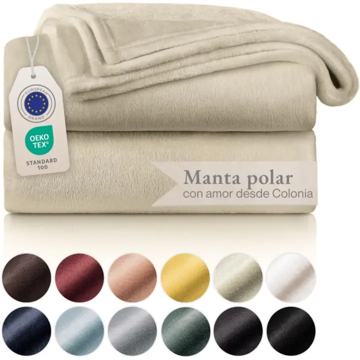 Blumtal Mantas para Sofá de Franela Suave y Acolchada - Manta Polar 100% Microfibra Extra Suave, Manta de sofá, de cama o de sala de estar, Negro, 270 x 230 cm - 1