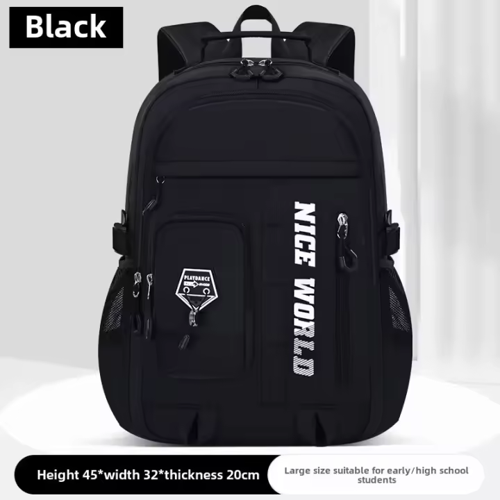 Mochila Escolar para adolescentes para niños y niñas, mochila Grande y fresco para estudiantes con muchos bolsos, mochilas para Escuela Secundaria University - 1