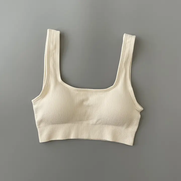 Sujetador Deportivo FKAFIT para Mujeres con Soporte Medio y Copas Desmontables Top de Entrenamiento y Yoga en Nylon Adecuado para Múltiples Actividades - 1