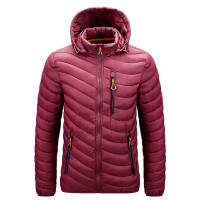 Chaqueta impermeable para hombre, parka gruesa con capucha, informal, ajustada, a la moda, novedad de otoño, invierno, 2023 - details 5