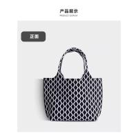 Lujo mosca de punto tote de gran capacidad bolso de mano mosca tejer bolsa de las mujeres del hombro axila bolsa de punto versátil de alto sentido - details 10
