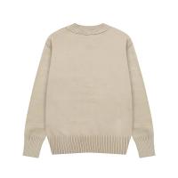 Moda de otoño-primavera para parejas Sudadera con manga larga Corazón bordado cuello redondo - details 3
