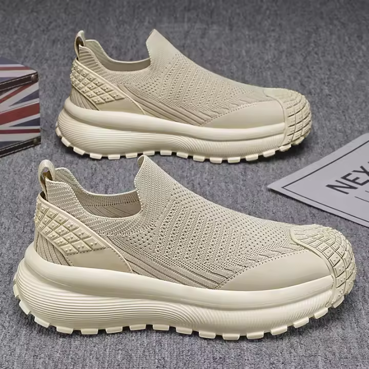 Zapatos Deportivos Casuales para Hombres Comodidad Ligera con Sola de Knit de Vvolío - 1