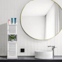 Rcynview  Moderno Gabinete de Baño Montado en Suelo Profundidad de 29cm Estilo Contemporáneo Base de Madera - details 3