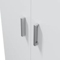 Armario Multiusos, Escobero, 2 Puertas, Acabado en Color Blanco Mate, Medidas: 73 cm (Ancho) x180 cm (Alto) x 37 cm (Fondo) - details 7