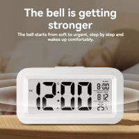 Reloj De Alarma Digital LED Con Luz De Fondo Multifuncional Para Escritorio Incluye Calendario Y Mostrador De La Fecha Y La Hora - details 5