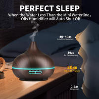 Difusor de Aceite Esencial, Humidificador Ultrasónico de 500ML, Lámpara LED - details 2