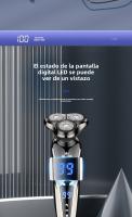 Pantalla LCD importada De Tres Cuchillas, Cuerpo Digital De Lavado, Barbero, Pelo Afeitado, Afeitadora Eléctrica 3 En 1 - details 7