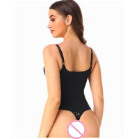 Monoslime de Adelgazamiento sin Costuras para Mujeres Camisola de Compresión, Tanga de Crotch Abierto, Moldeado Completo del Cuerpo, Cinturón de Entrenamiento de Cintura - details 10