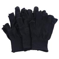 Protección solar para ciclismo al aire libre, guantes de nailon de Color sólido para hombre, guantes antideslizantes con dos dedos para pantalla táctil - details 4