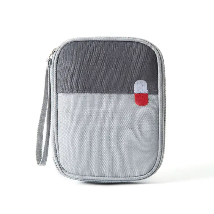 Bolsa de viaje para botiquín de primeros auxilios, estuche de almacenamiento, soporte para pastillas a prueba de agua, organizador portátil para emergencias al aire libre - 1