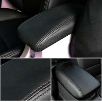 Panel de cuero para puerta de coche, funda para consola de reposabrazos central, Civic 2012, 2013, 2014, 2015, funda de cuero negra antiarañazos - details 5