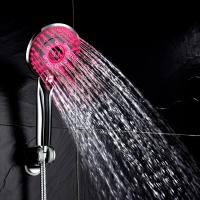 Cabezal de ducha LED con Control Digital de temperatura, rociador de ducha con 3 modos de pulverización, filtro de ahorro de agua con luz LED, ahorro de Ducha - details 0
