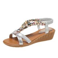 Sandalias de tacón de cuña de verano para mujer - details 1