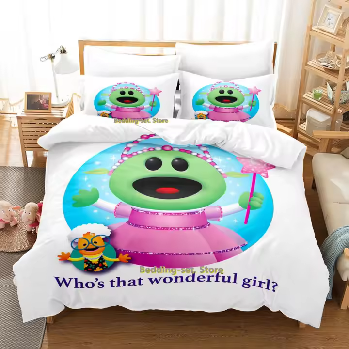 Conjunto de Ropa de Cama Hip Hop Nanalan Juego de Tres Piezas de Anime de Dibujos Animados - 1