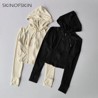 Sudadera Deportiva con Capucha de Cierre de Cremallera Estilo Corto, Ajuste Delgado, Secado Rápido, Para Mujeres al Aire Libre, Yoga, Fitness Top de Fitness de Manga Larga, Otoño - details 4