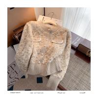 Chaqueta tipo suéter de estilo francés para mujer, cárdigan de punto súper hermoso grueso y de alta gama para otoño e invierno - details 11