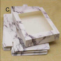 Caja de papel grande con ventana para regalo de Navidad, almacenamiento de pasteles, galletas, embalaje de boda para fiesta en casa, 10 piezas - details 8