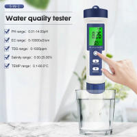 Medidor Digital 5 en 1 de PH, TDS, EC, probador de temperatura de salinidad, conductividad, filtro de agua, pluma de pureza con retroiluminación, 50% de descuento - details 2
