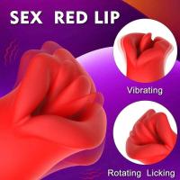 Embalaje privado Vibrador SEXO para mujeres, vagina, punto G, succionador de pezones, lengua oral, lamiendo el clítoris, estimulación telescópica, juguetes sexuales - details 5