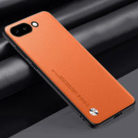 Funda de lujo de cuero PU para Google Pixel 9A Cubierta trasera de silicona mate - details 15