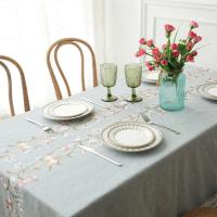 Manteles bordados resistentes a los arañazos con estampado de flecos para decoración de bodas, manteles para banquetes - details 12