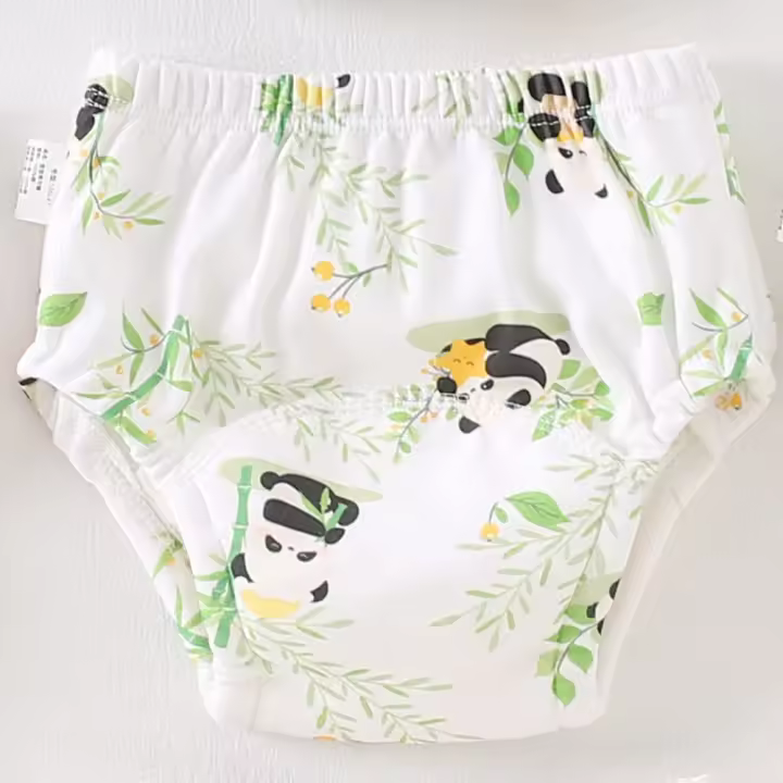 5 pares de bragas de pañales para bebés y niños, pantalones de pañales, pantalones de entrenamiento transpirables y lavables, bebés, hombres y mujeres - 1