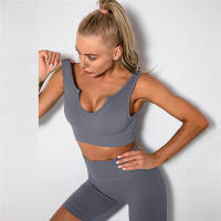 Sujetador deportivo sin costuras para mujer, yoga, correr - details 13