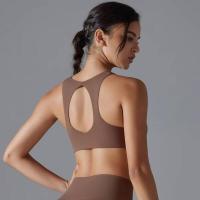 Chaleco de nailon de color sólido para yoga para mujer, sujetador deportivo transpirable, secado rápido - details 3
