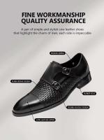 Cuero genuino formal de alta calidad para hombres, doble moda con zapatos casuales, moda masculina, fiesta, zapatos de negocios - details 9