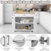Cocina, Armario de Cocina con Toallero y Estante para Especias, Cajón Grande y Estante Ajustable, - details 6