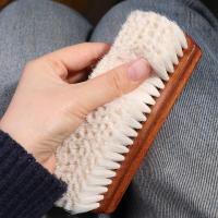 Cepillo de lana suave para zapatos, mango de madera multifuncional, cepillo para pulir zapatos, limpiador de botas, cuidado del cuero, cepillo de limpieza de zapatos, Interior del coche - details 6