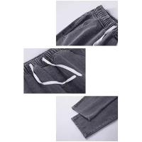 Jeans Casuales para Hombres Comodidad Clásica de Cintura Elástica Pantalones de Denim Suaves y Bolsos - details 3