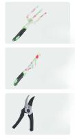 BIESUO nuevo juego de herramientas de jardín engrosado aleación de aluminio y magnesio pala pequeña rastrillo tijeras juego de jardín al aire libre - details 3