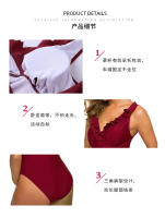 Traje de baño para mujeres embarazadas, traje de baño sexy de una pieza de cintura alta 2025 nuevo bikini - details 5