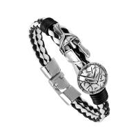 Nuevo cuero vintage lujoso hecho a mano de Guerrero Sparta, pulseras de mujer, joyas, regalos exquisitos, pulseras de hombre - details 11