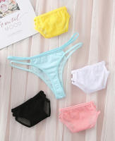 Bragas De Encaje Para Mujer, Ropa Interior Sexy De Cintura Baja Calada, Transparente, Cómoda, Lencería Femenina, 3 piezas - details 7