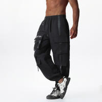 Los pantalones de trabajo sueltos de la marca de moda de verano para hombres están de moda y son relajantes. - details 1